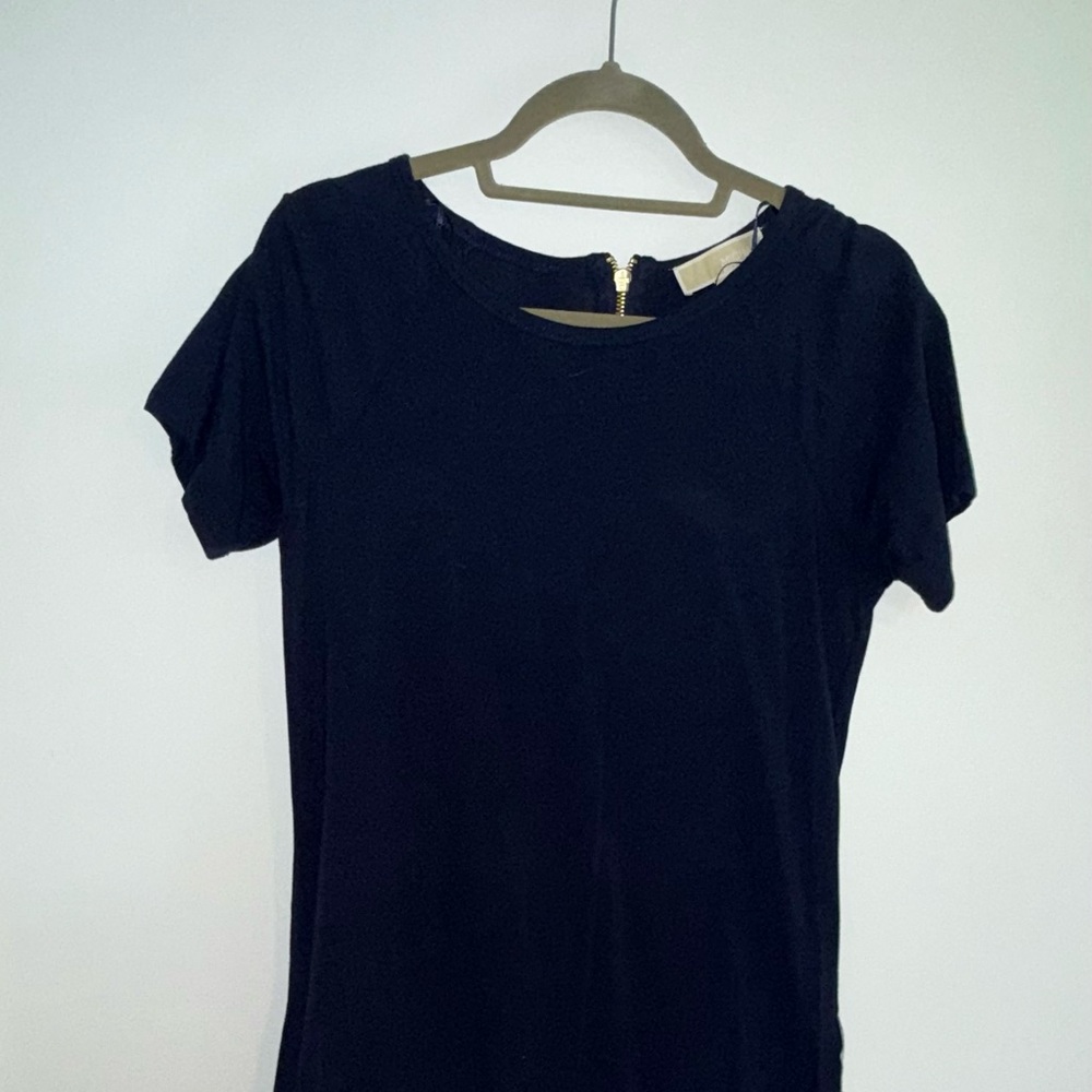 MICHAEL Michael Kors Blue Asymmetrical Fitted Mini Dress